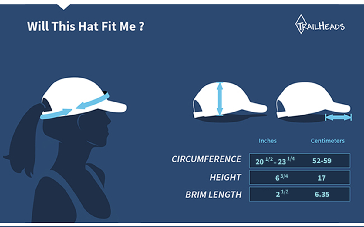 women’s running hat size chart